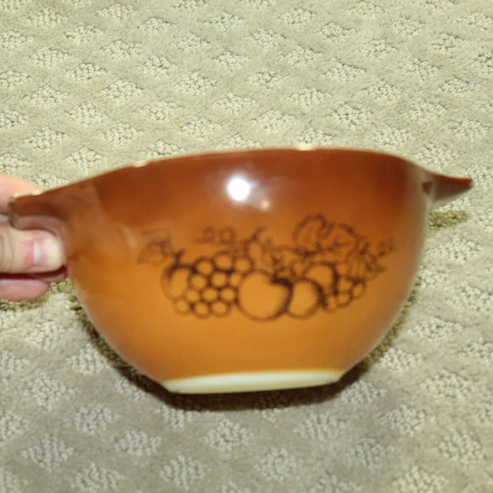Set of 4 Vintage Pyrex Old Orchard 441, 442, 443, 444 Cinderella Nesting Mixing